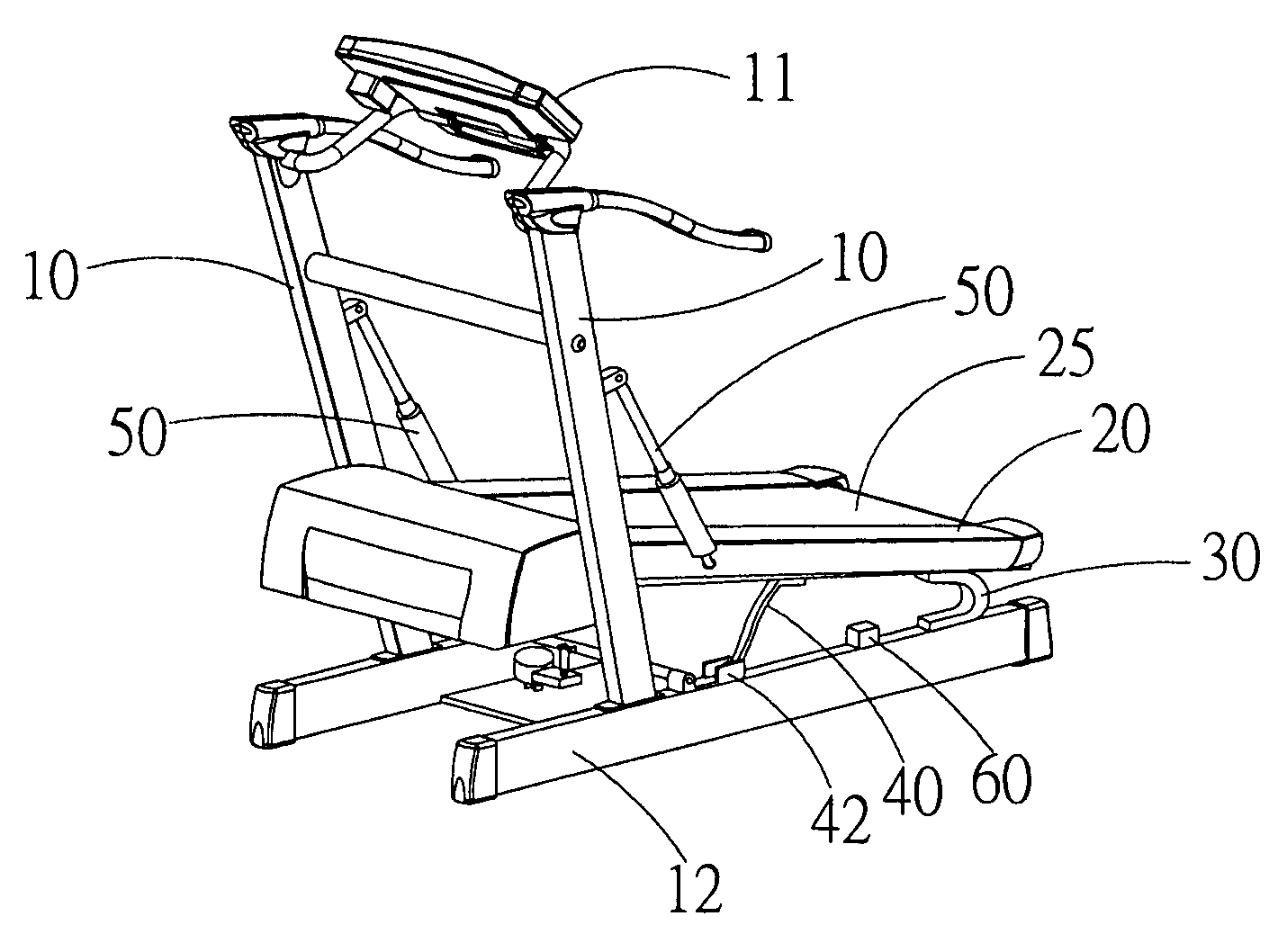 Cushioning mechanism for a treadmill