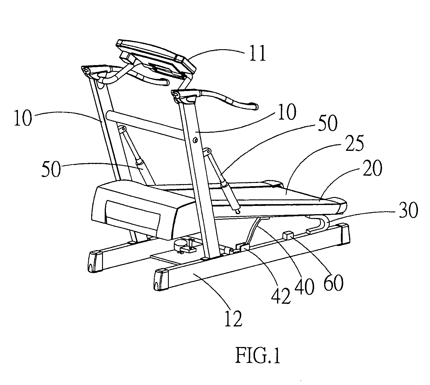 Cushioning mechanism for a treadmill