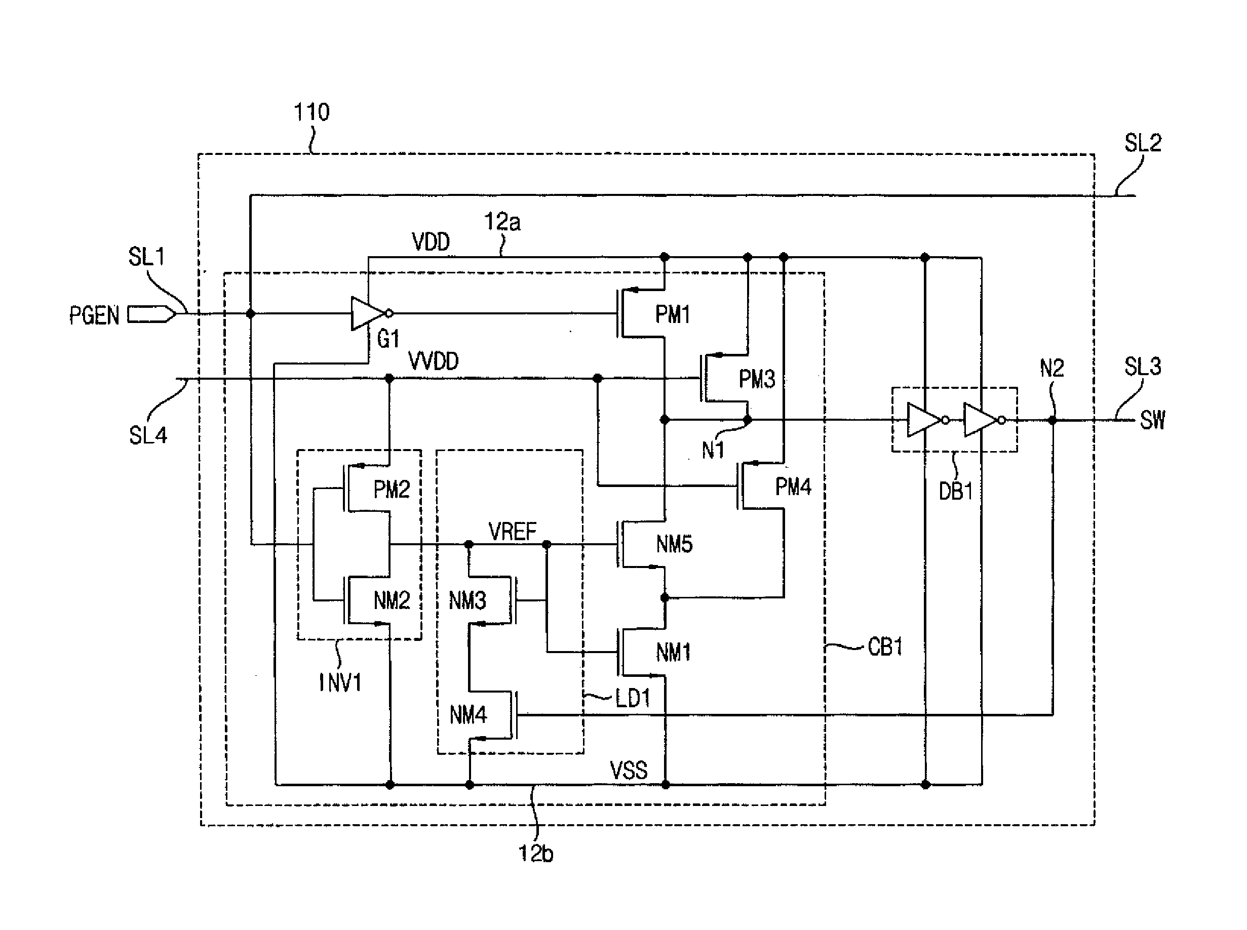 Power gating circuit