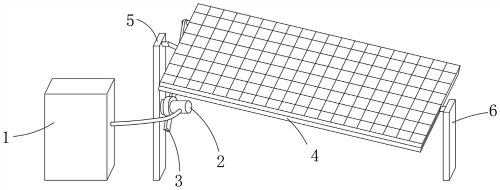 Photovoltaic power generation support system and method capable of automatically tracking sunlight and turning