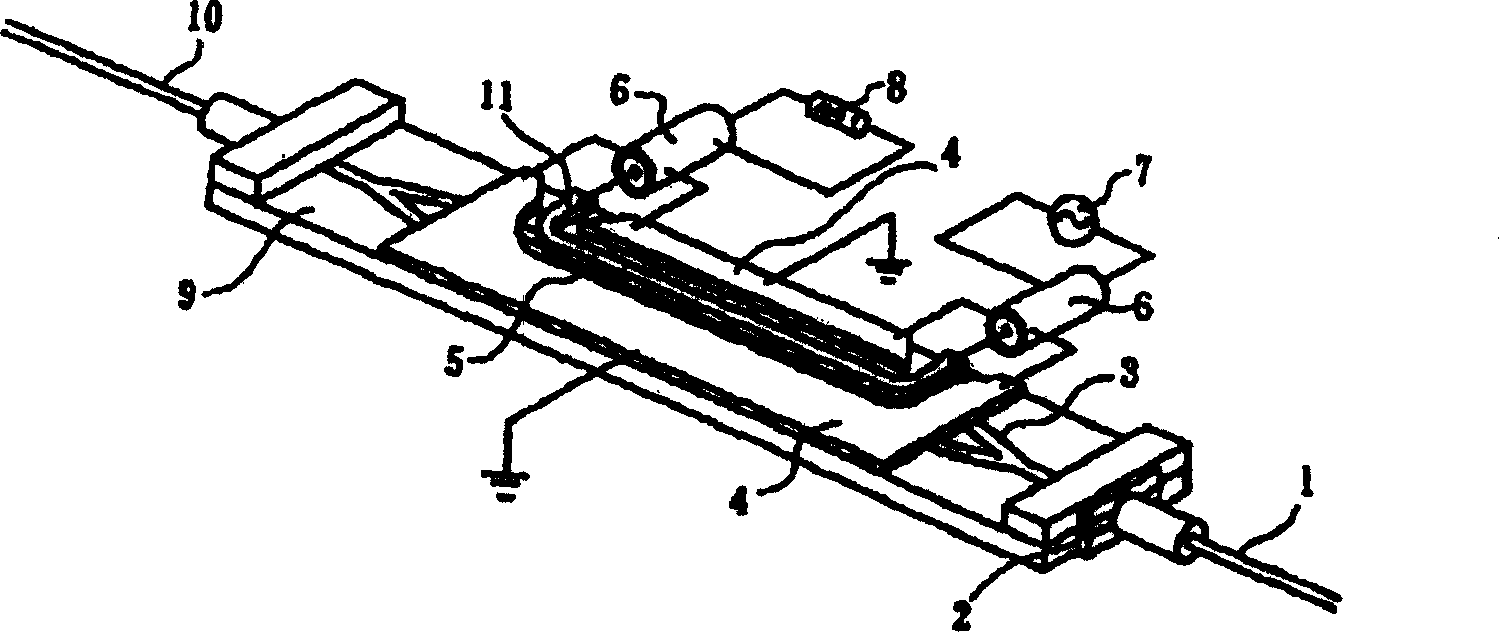 Traveling wave optical modulator and its regulating method