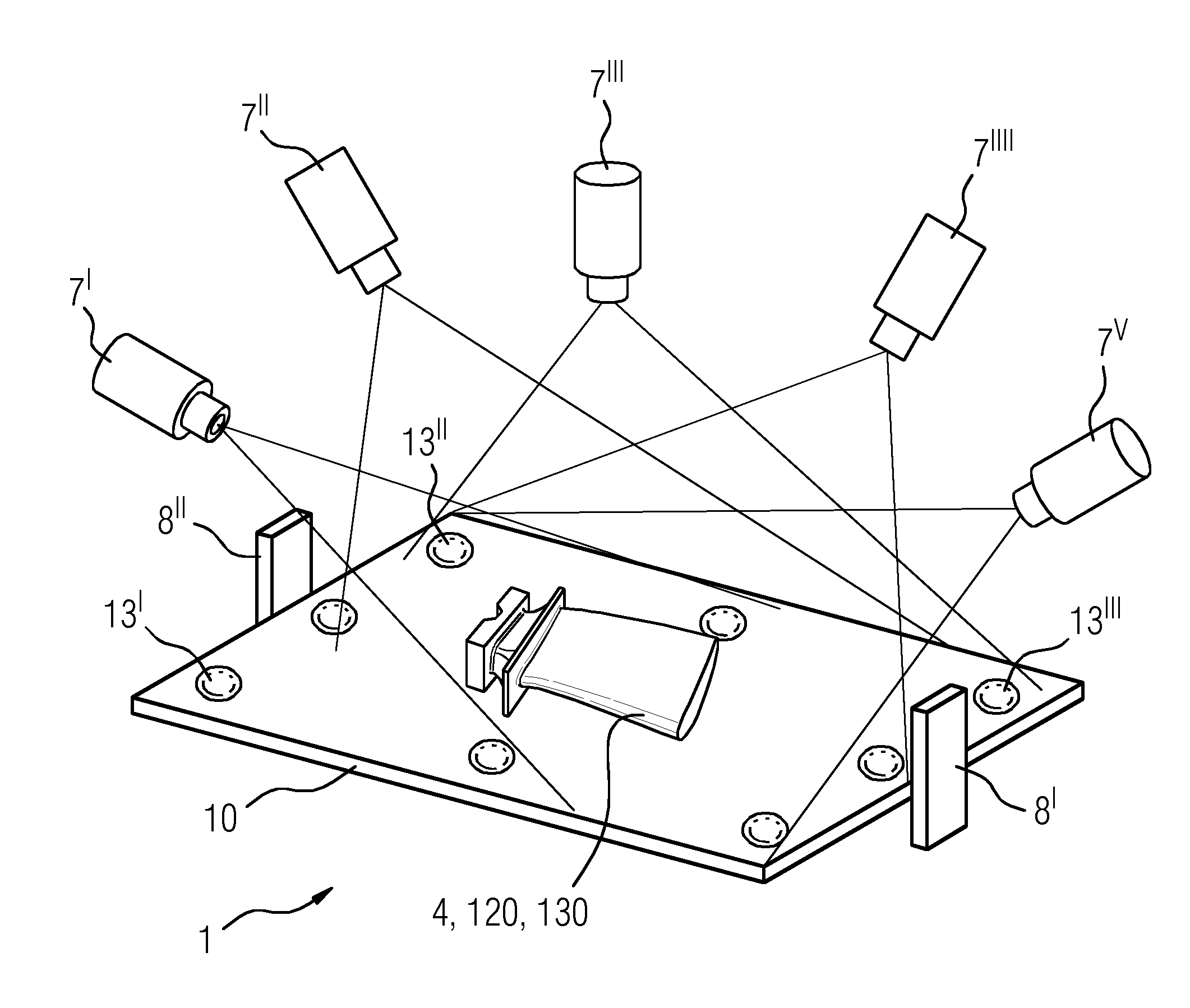 Method for object marking using a three-dimensional surface inspection system using two-dimensional recordings and method