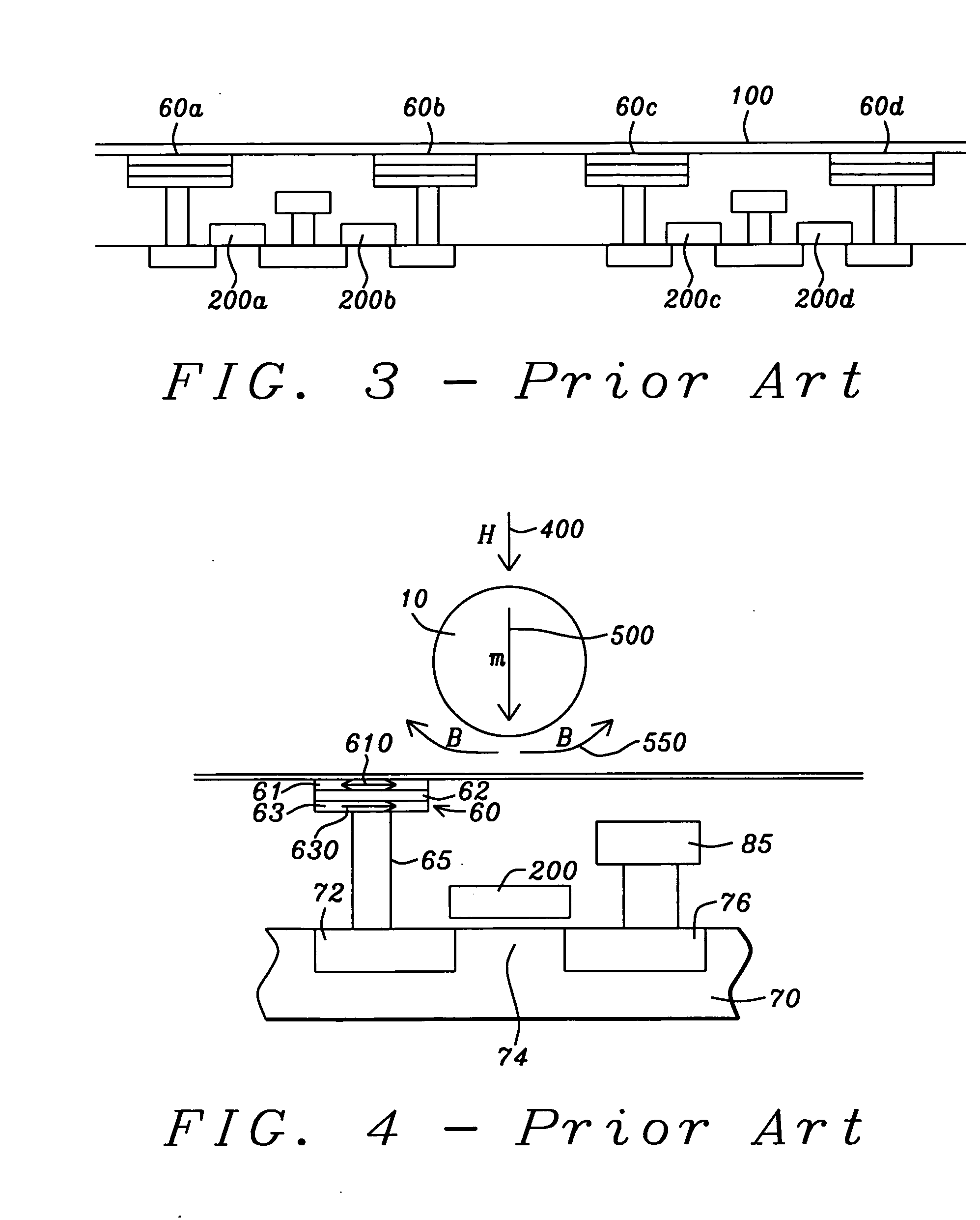 Devices using addressable magnetic tunnel junction array to detect magnetic particles