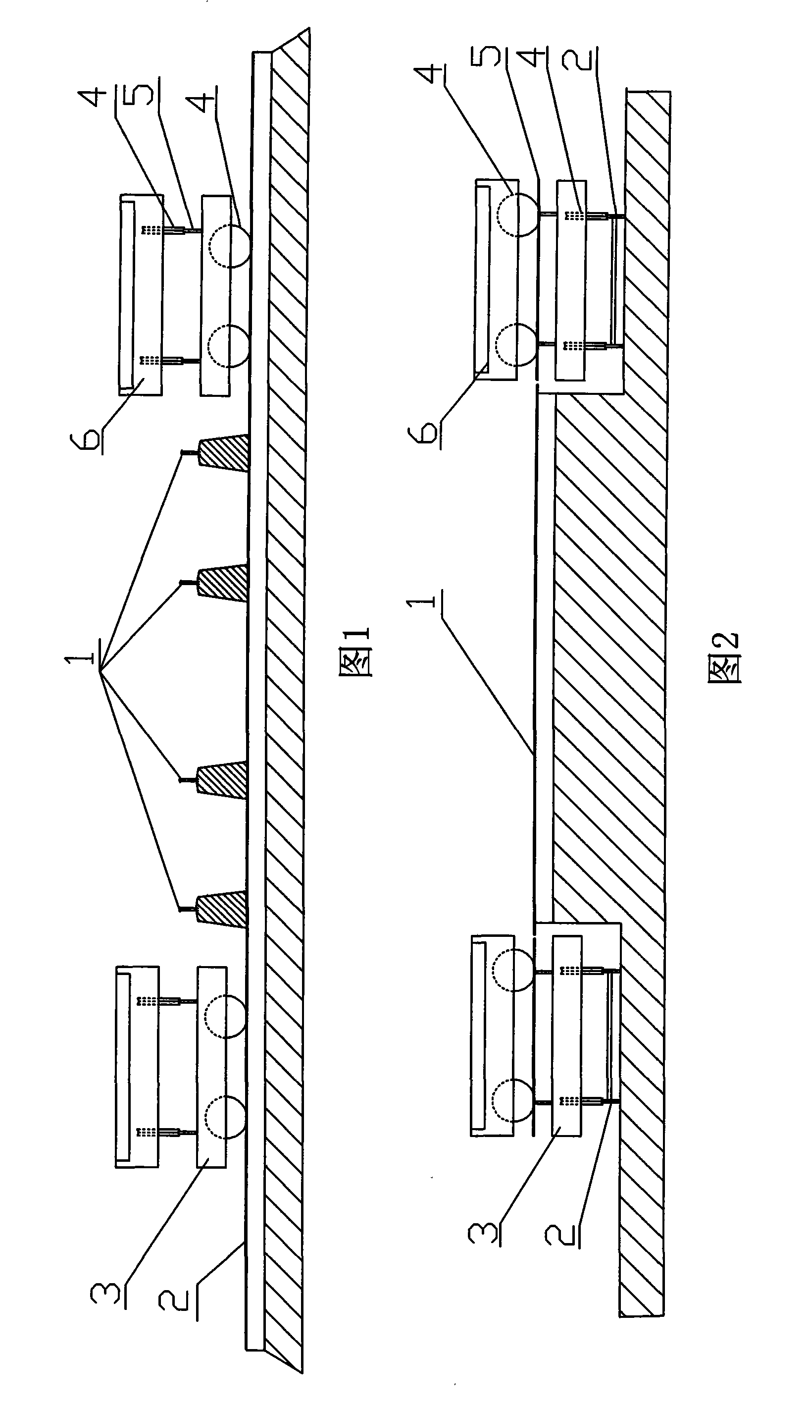 Continuous-work stone cutter rail