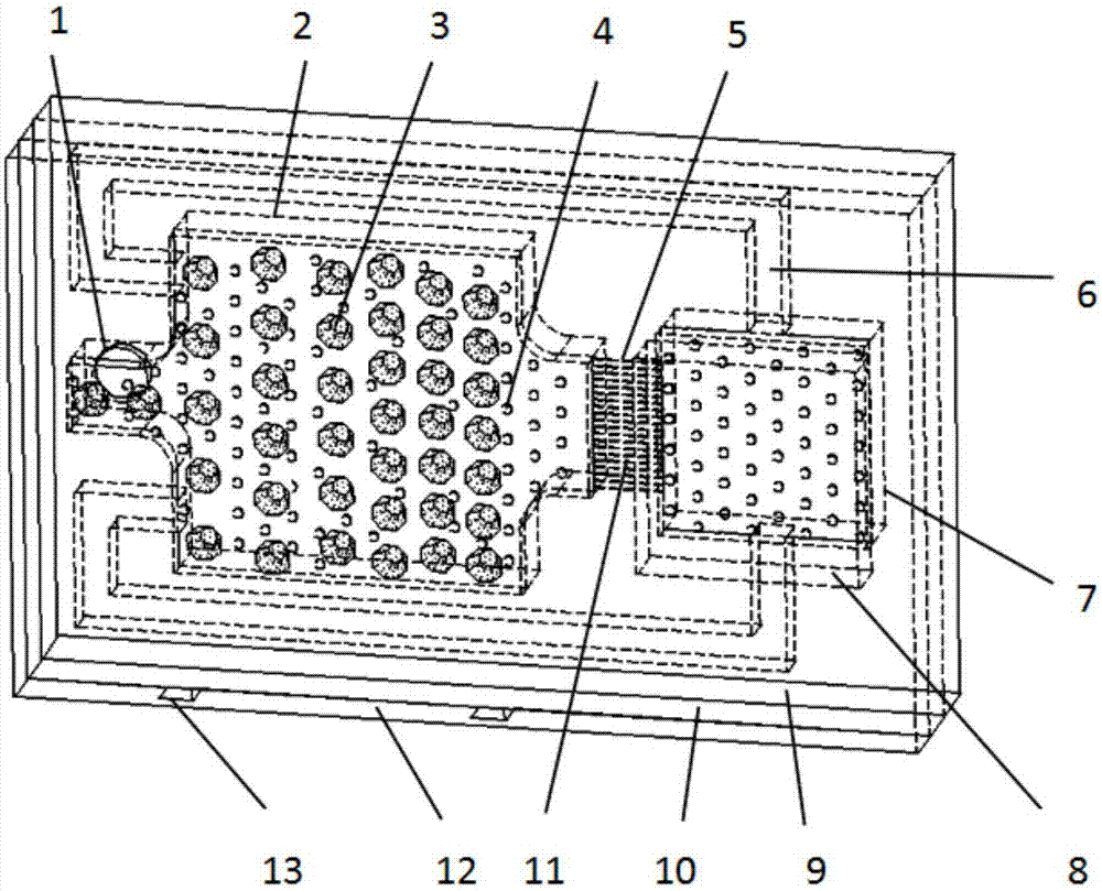 A microrefrigerator with droplet condensation and self-collection of water and its manufacturing method