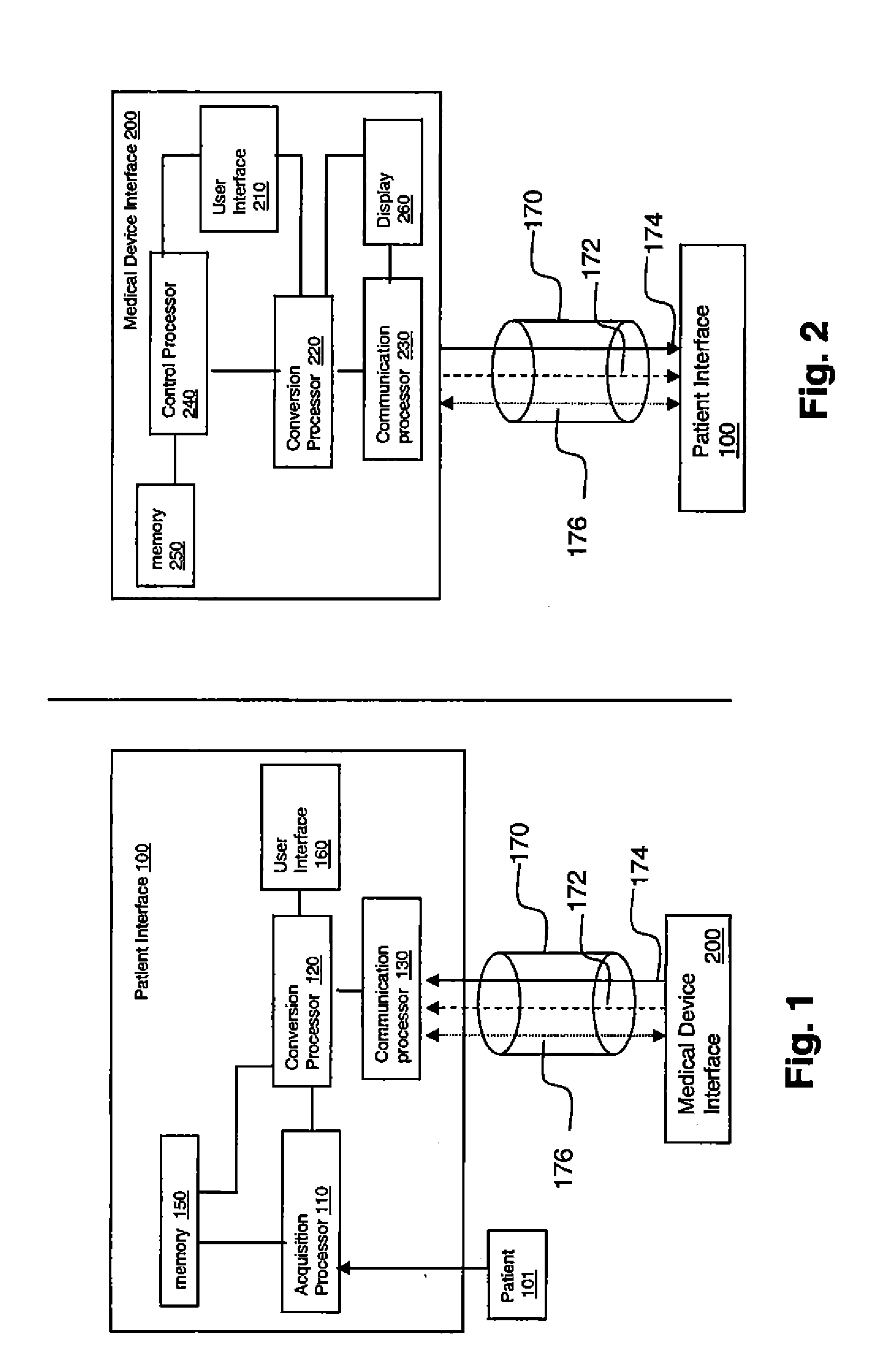 System for Processing Patient Monitoring Power and Data Signals