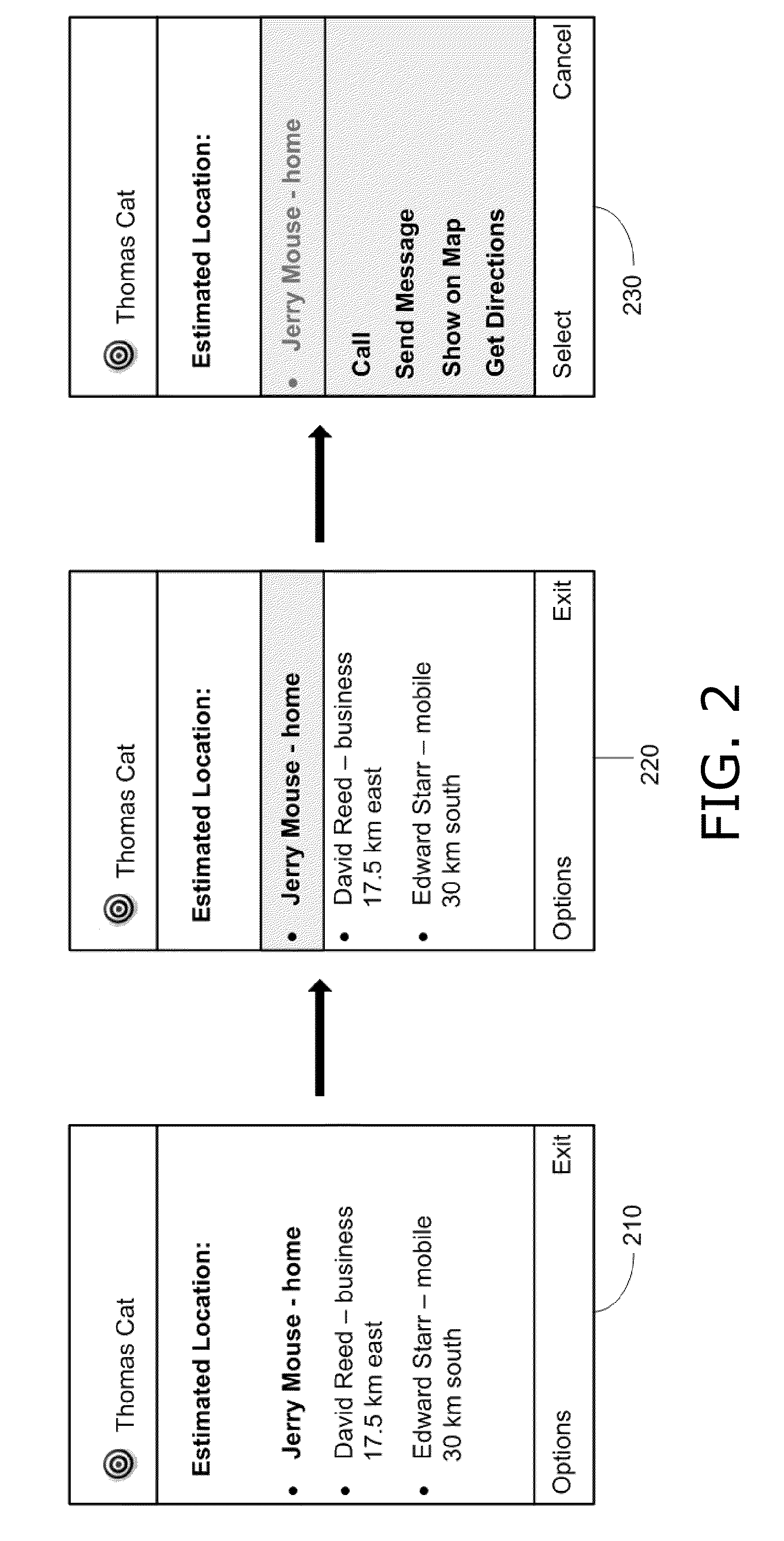 Locating mobile contacts using a geo-contact list