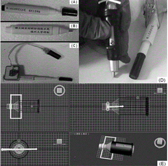 Preparation method and application of water-soluble rare earth fluorescent material cantilever marker pen