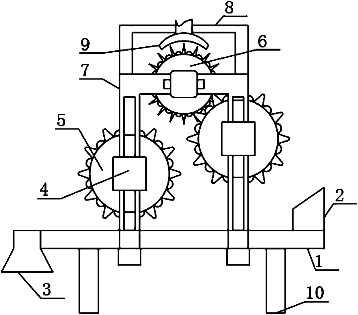 Opener with scutching function