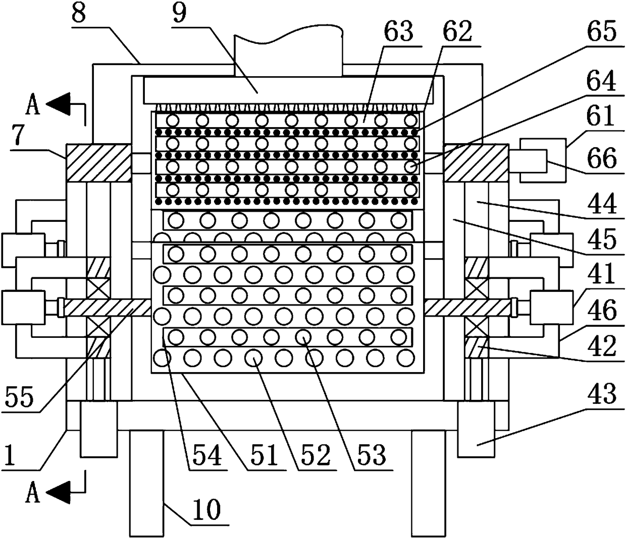 Opener with scutching function