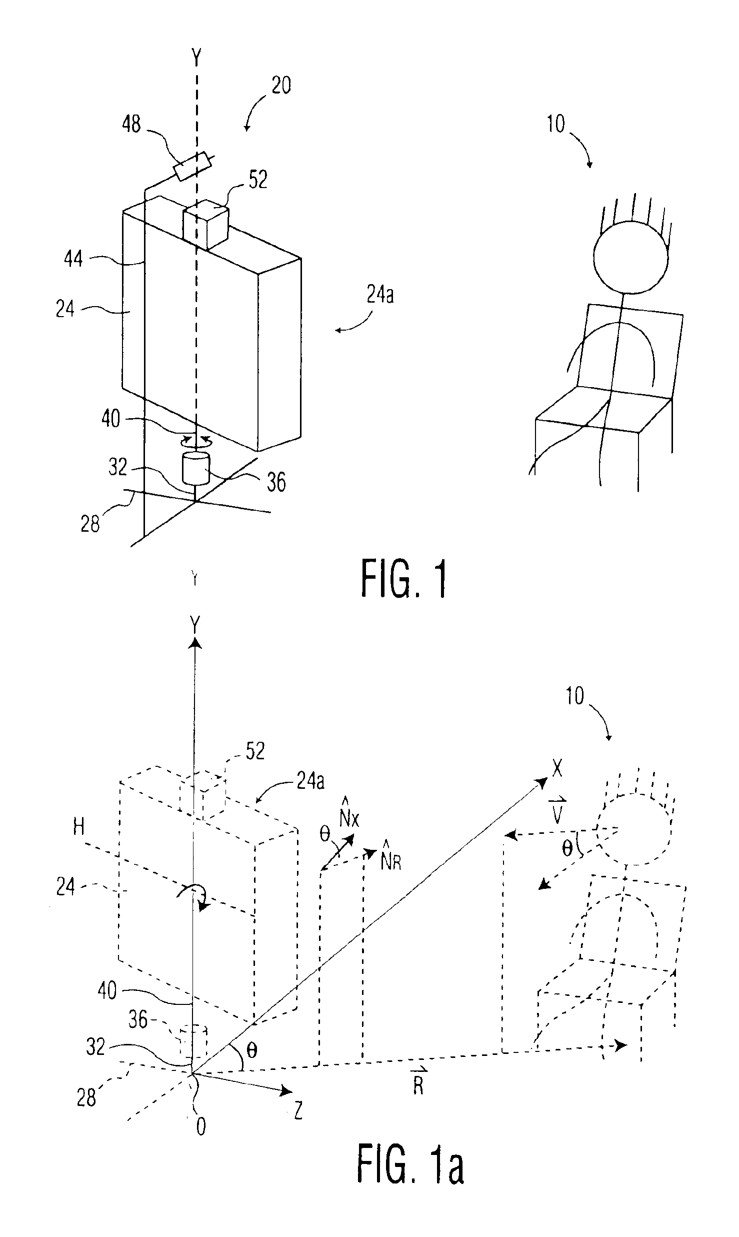 Automatic positioning of display depending upon the viewer's location