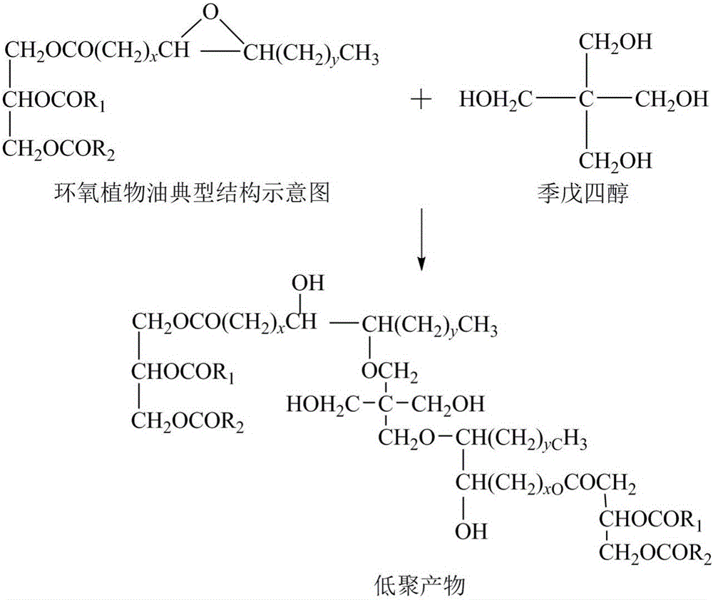 Vegetable oil polyols with high hydroxyl value as well as preparation method and application of vegetable oil polyols