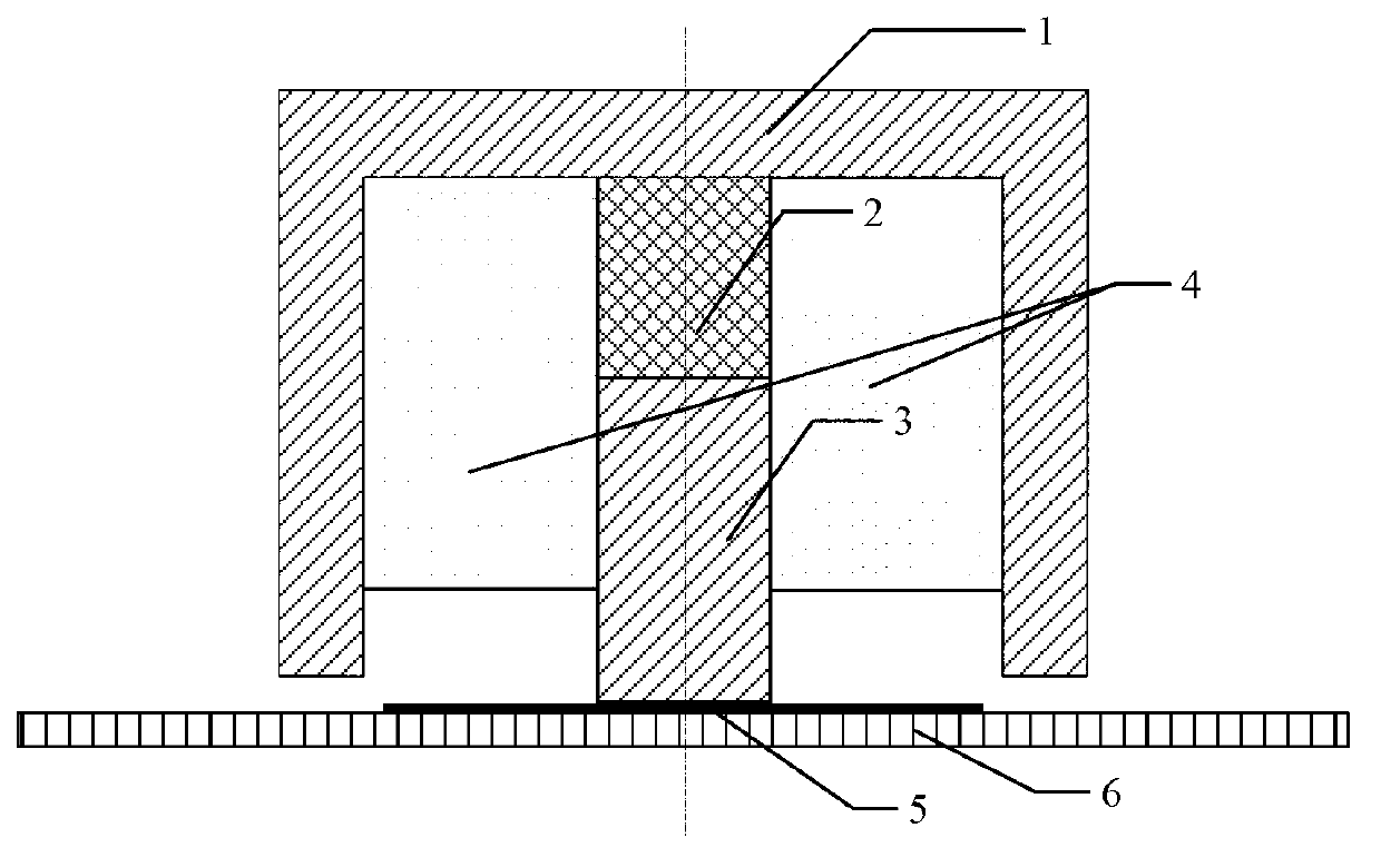 High voltage electrode device for pulsed electro-acoustic space charge measuring system