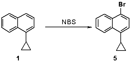 Preparation method of 4-cyclopropyl-1-naphthylamine