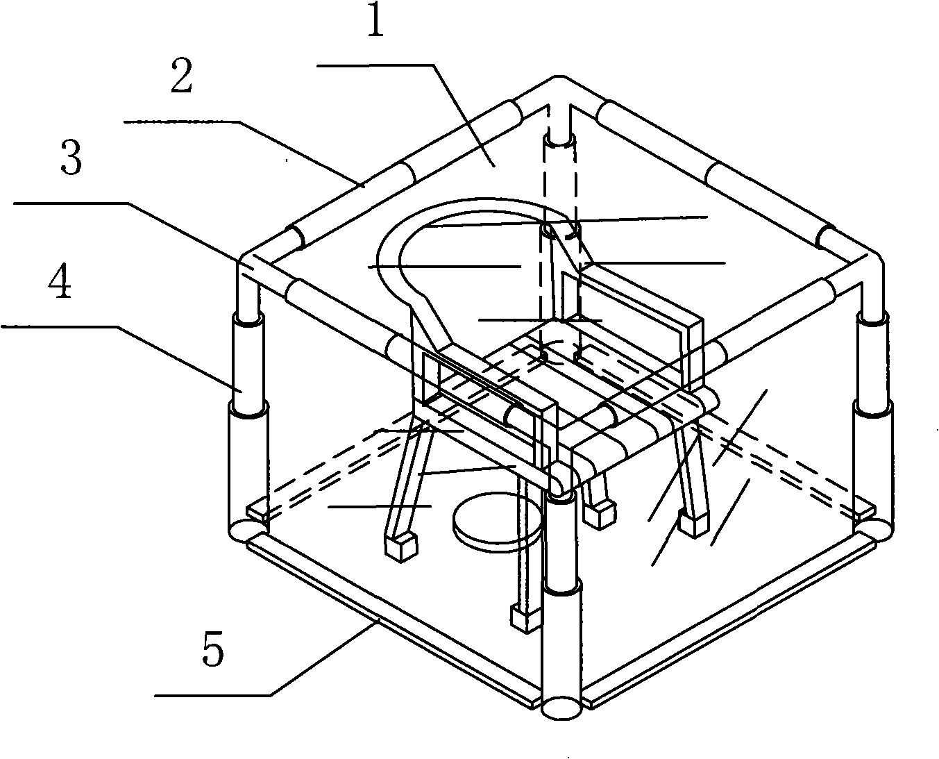 Nondestructive testing device of formaldehyde emission from furniture product and nondestructive testing method thereof