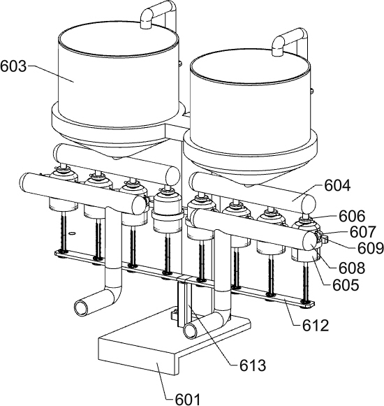 Diethyltoluenediamine production device with accurate material proportioning function