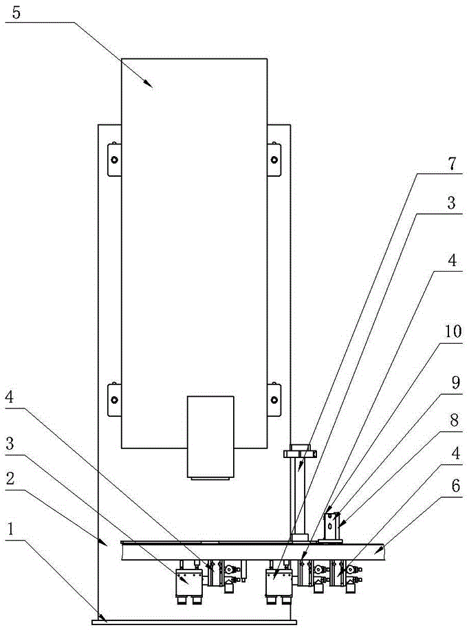 Printing and testing mechanism and working method thereof for flat bridge production