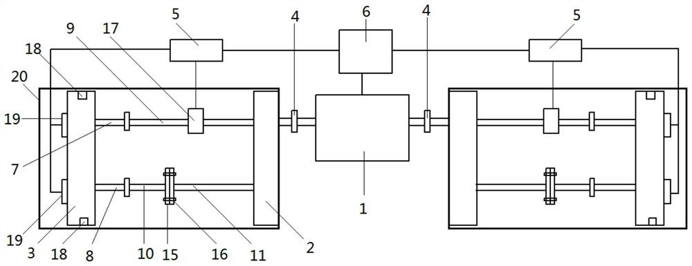 Gear fatigue test device