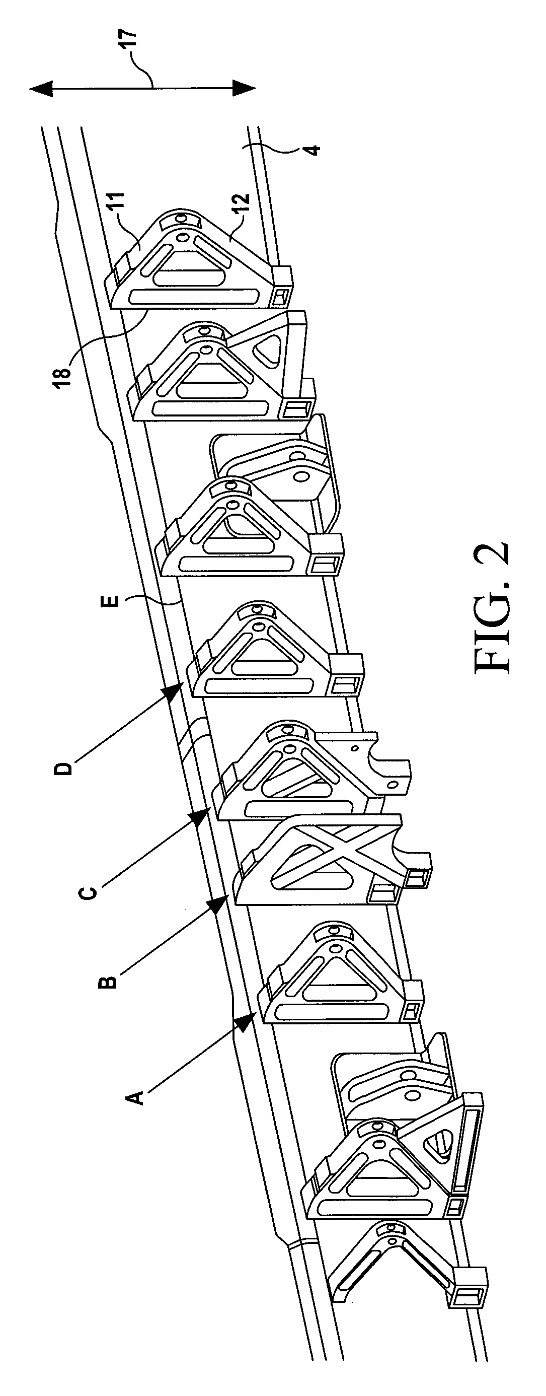 Aircraft structure with hinge rib assembly