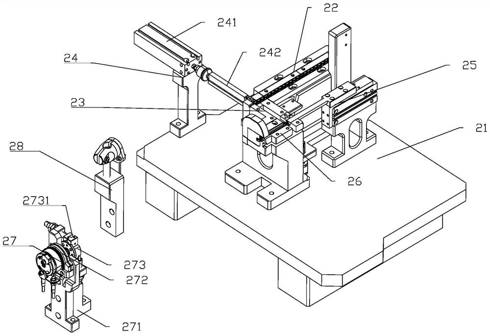 Induction rod assembly device and method for producing temperature sensors