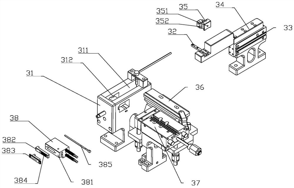 Induction rod assembly device and method for producing temperature sensors