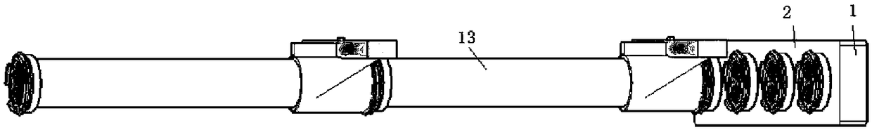 A fiber fabric air duct unit structure