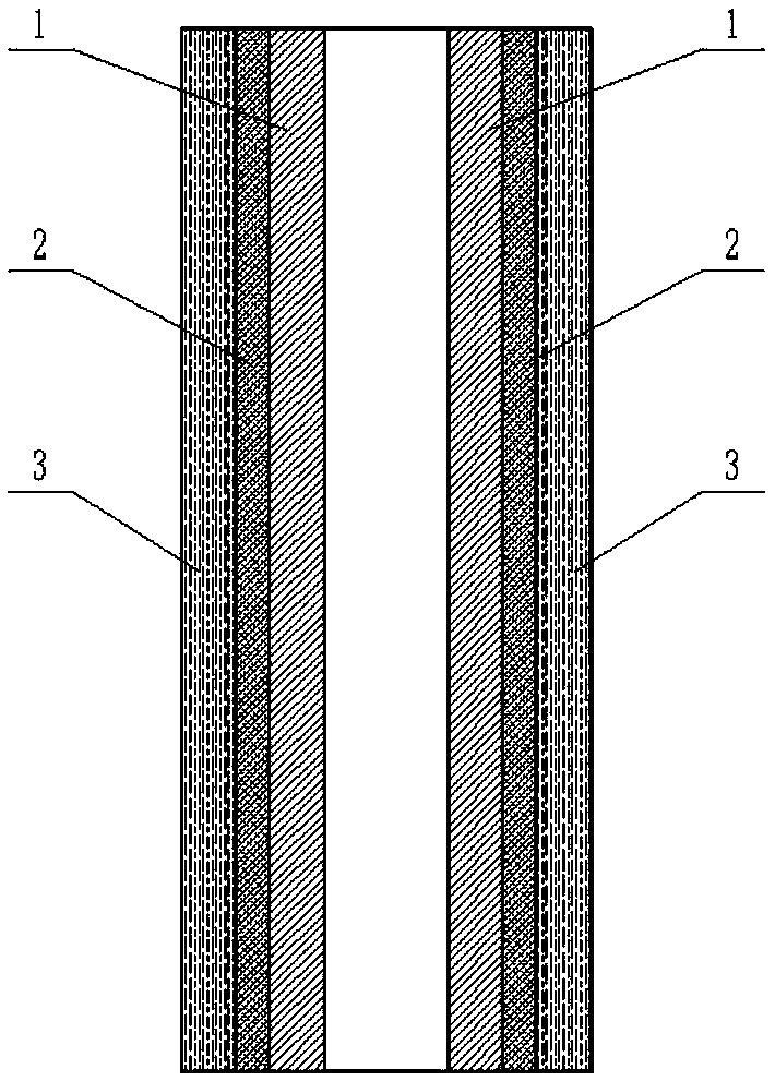 Filter element applied to high viscosity occasion and production method thereof