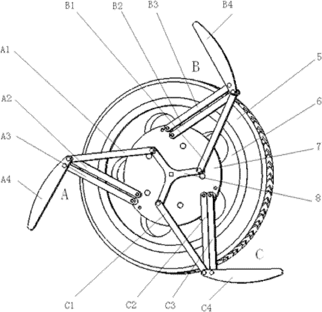 Cross-country vehicle wheel