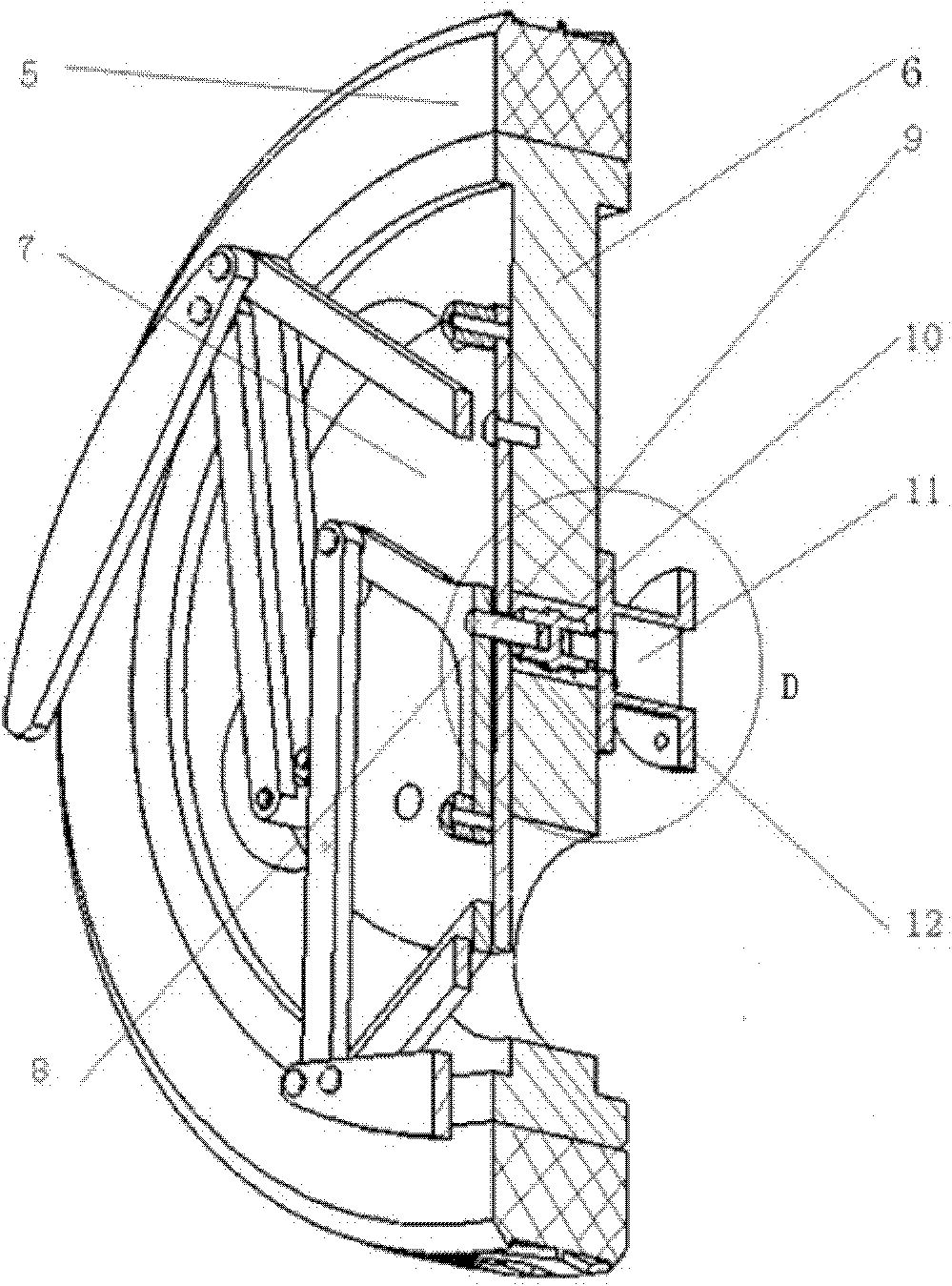 Cross-country vehicle wheel