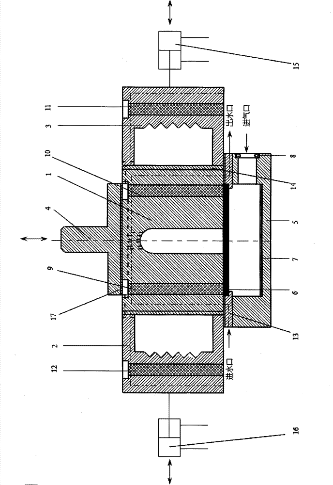 Two-step blow forming method and device for amorphous alloy special-shaped tube