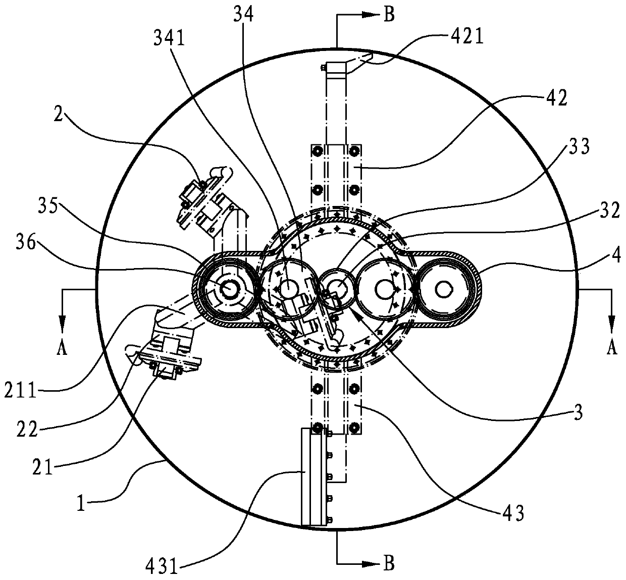 Stirrer combining revolution and rotation