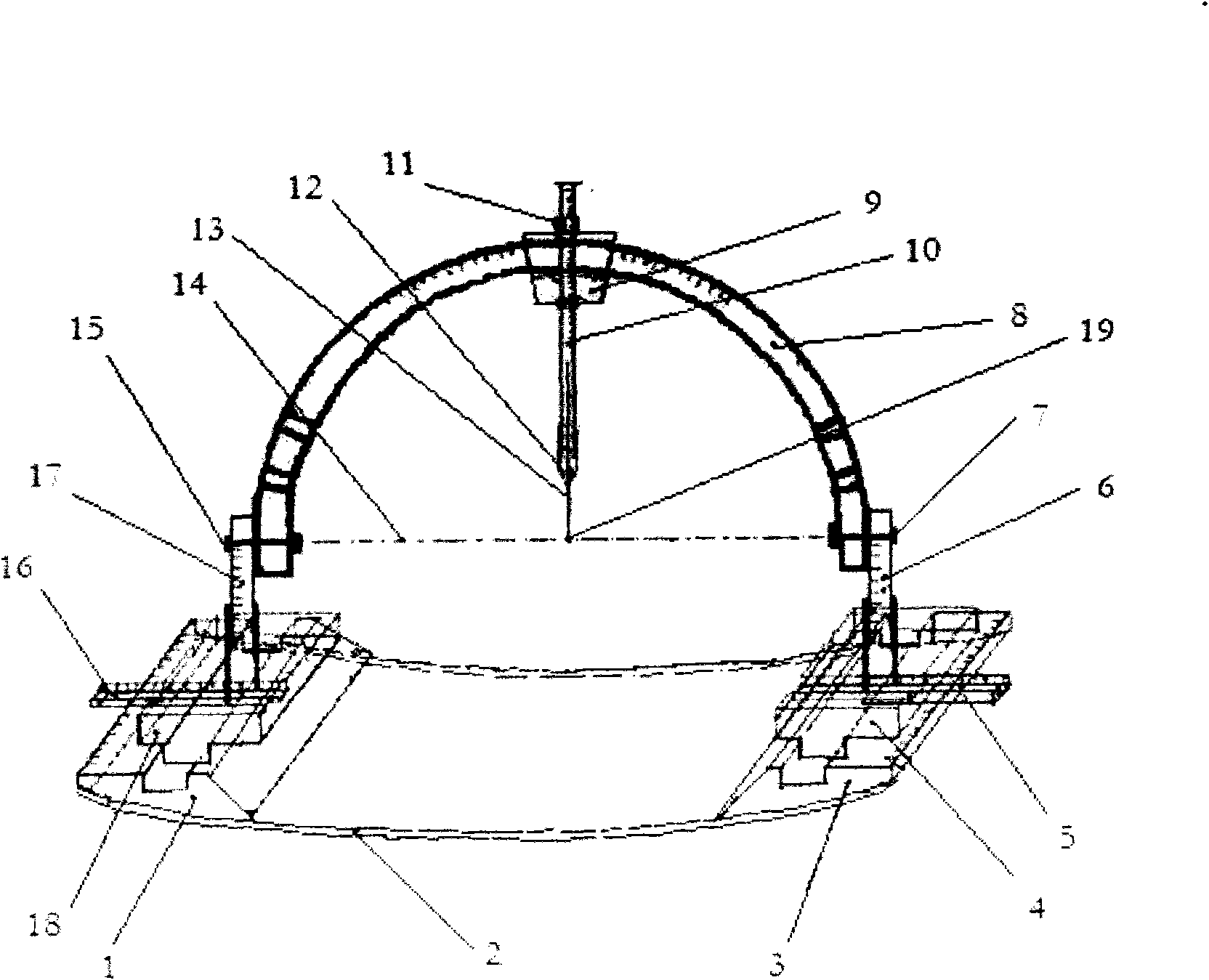 Tumor isocenter multi-angle non-planar percutaneous puncture method