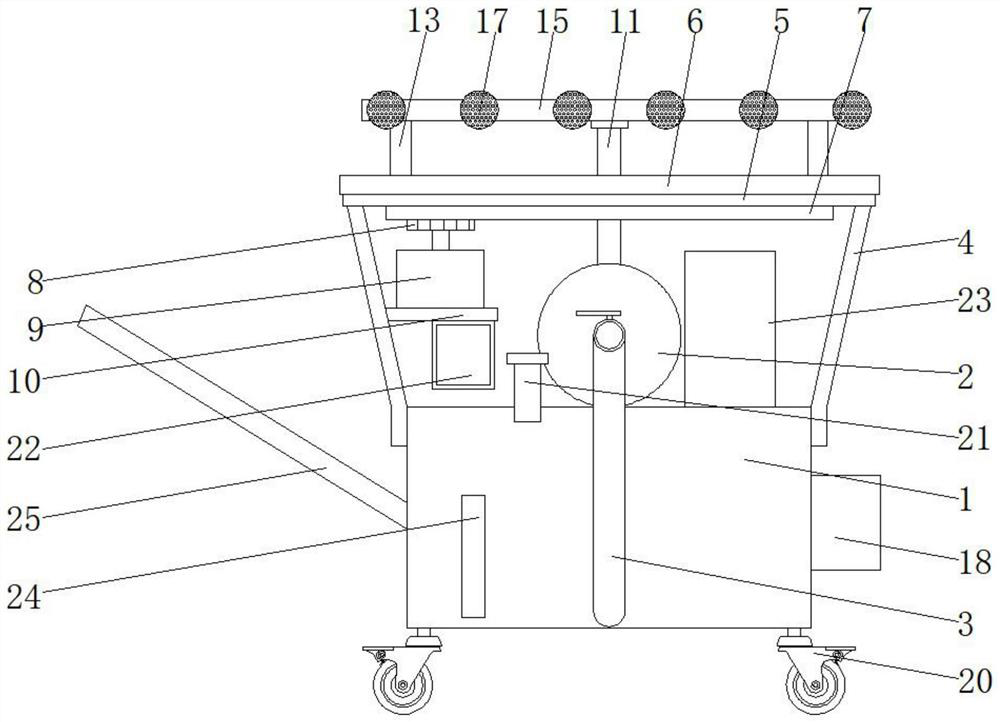 Green plant sprinkling irrigation device for ecological environment protection