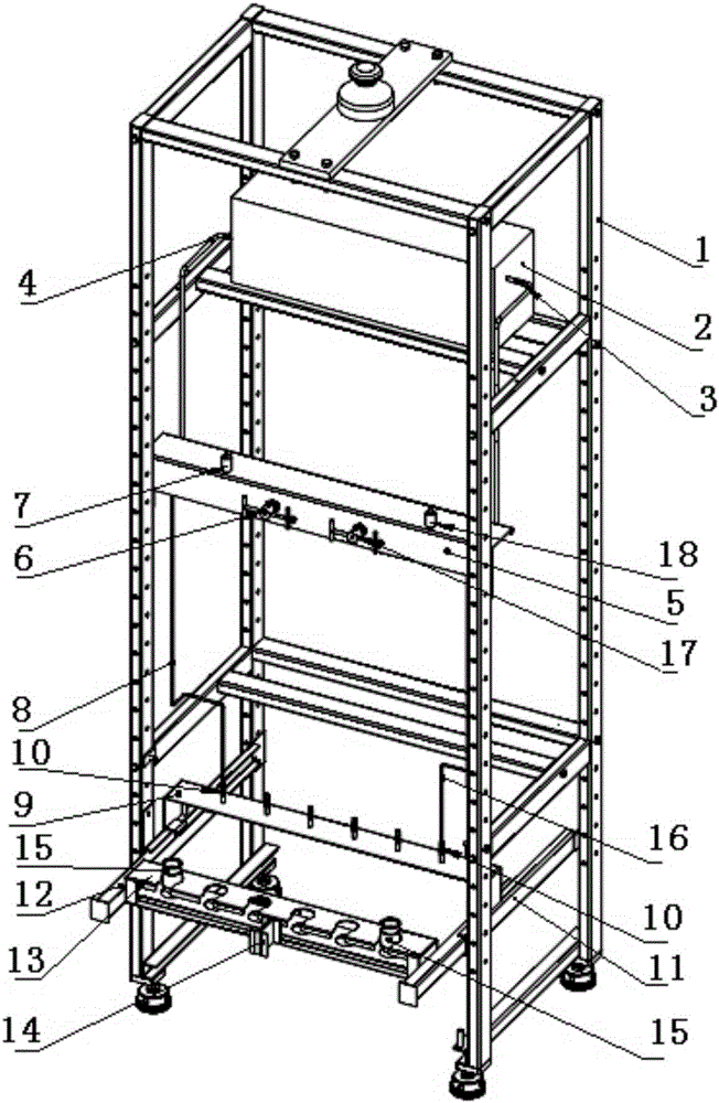 Instantaneous sampling apparatus for radioactive bench test