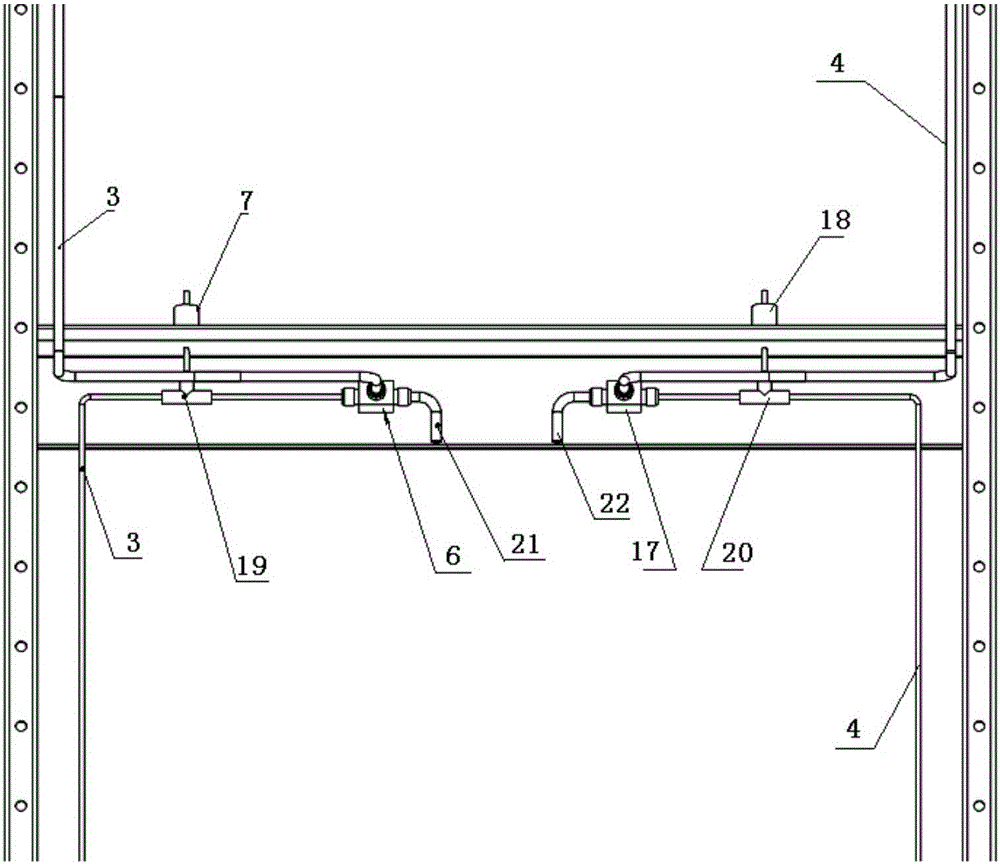 Instantaneous sampling apparatus for radioactive bench test