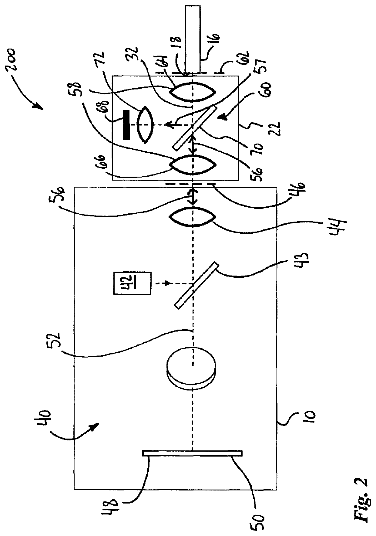 Optical fiber endface inspection with optical power measurement