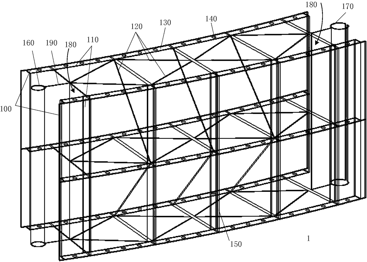 A prefabricated steel casing underground diaphragm wall and its construction method