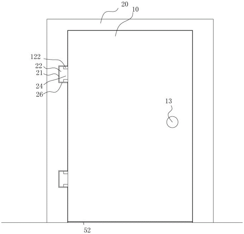 A door structure with a bottom rolling barrier