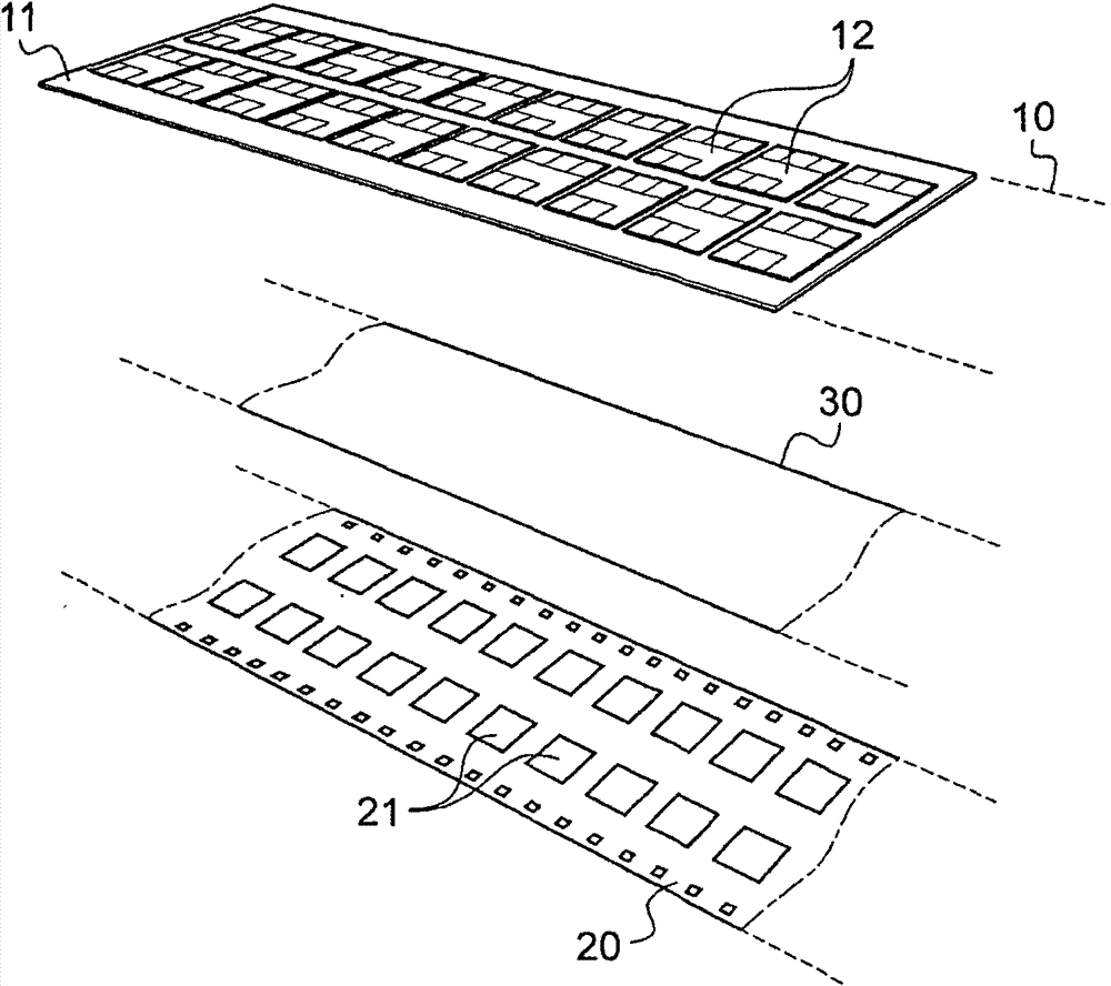 Method for producing contact-type microcircuit cards by sequential lamination