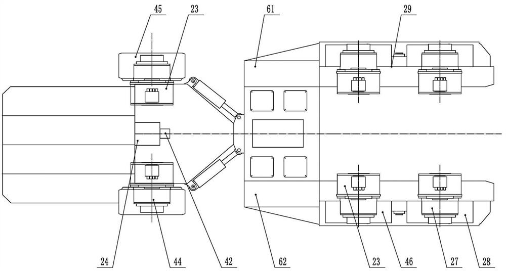 Driving unit and multi-mode driving vehicle for mining low distributed support carrier