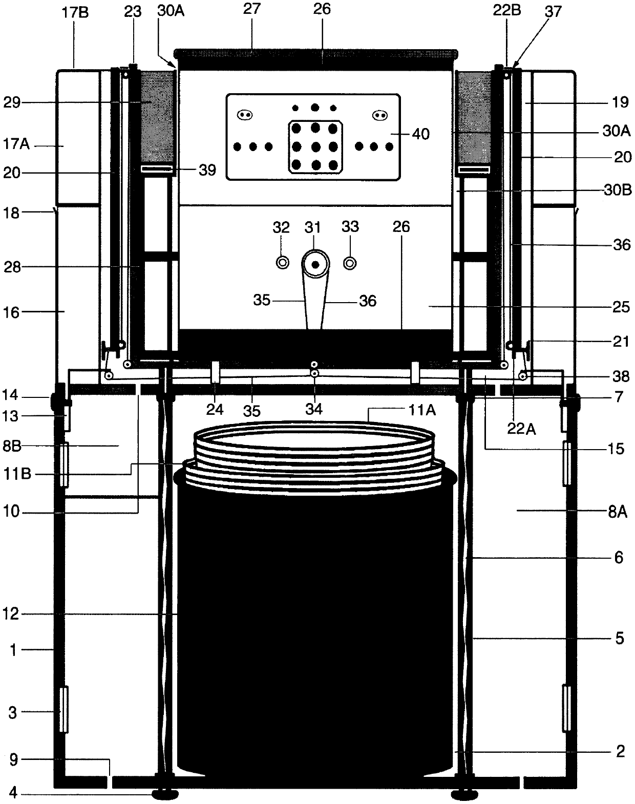 Intensive, electric and programmed cooking aggregation box