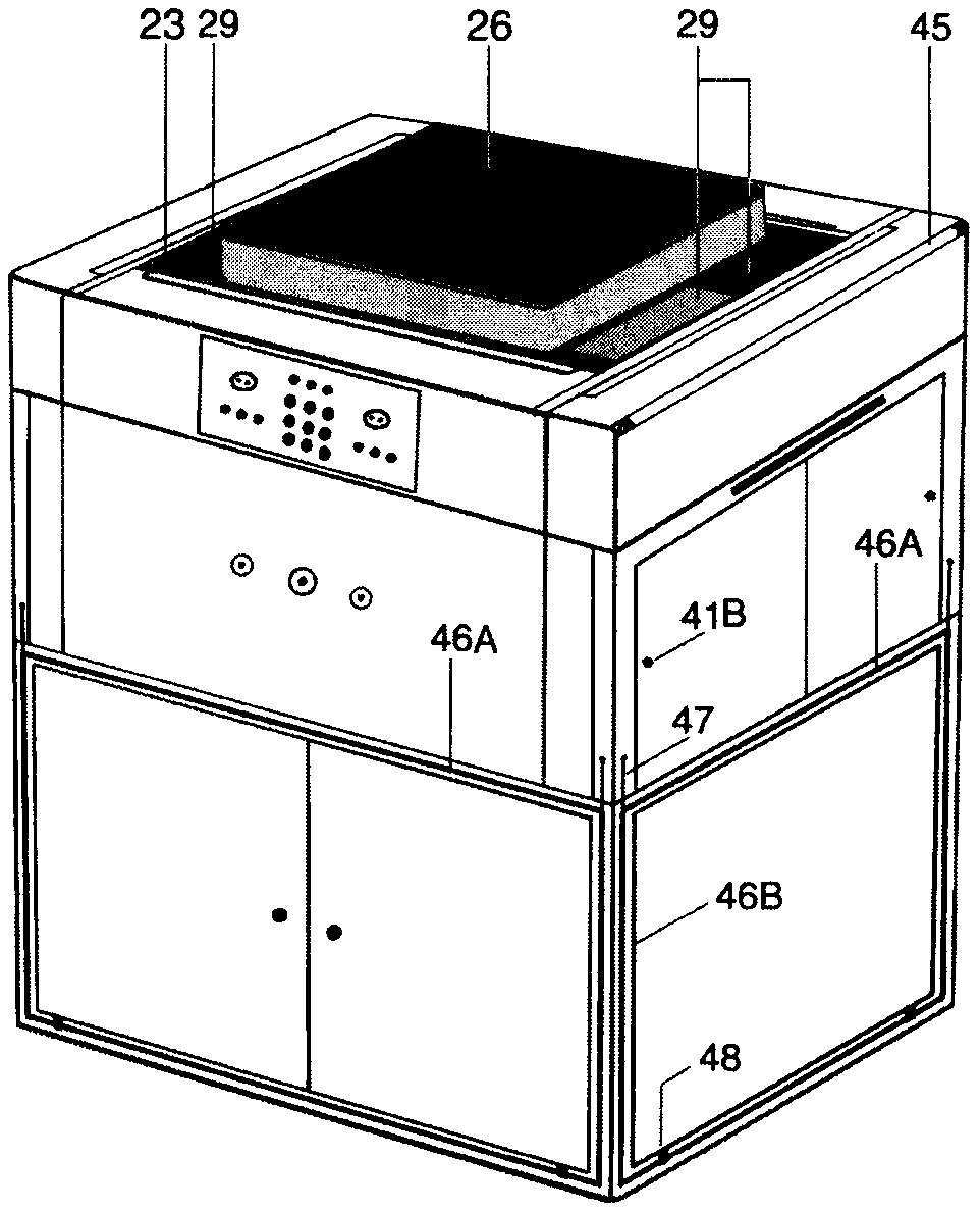 Intensive, electric and programmed cooking aggregation box