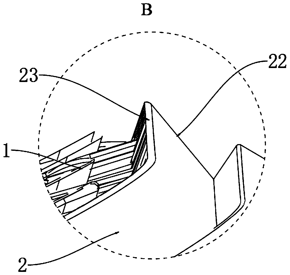 Sliding door structure and air conditioner