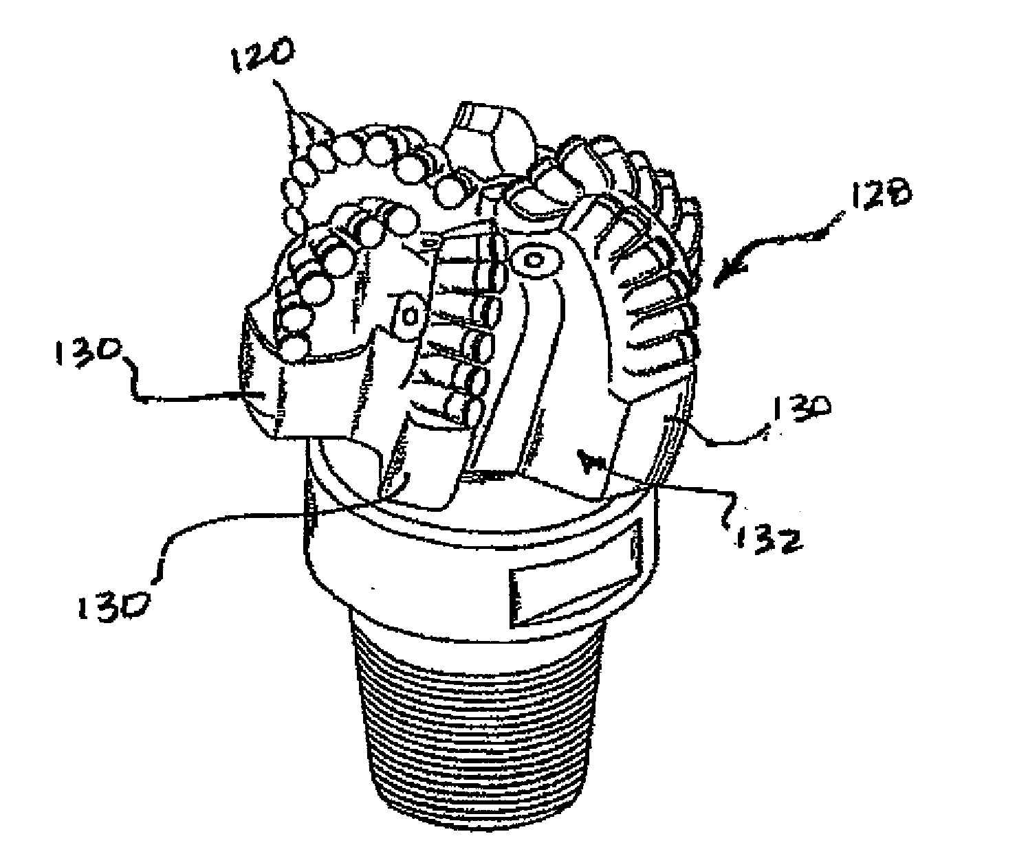 Cutting element having stress reduced interface