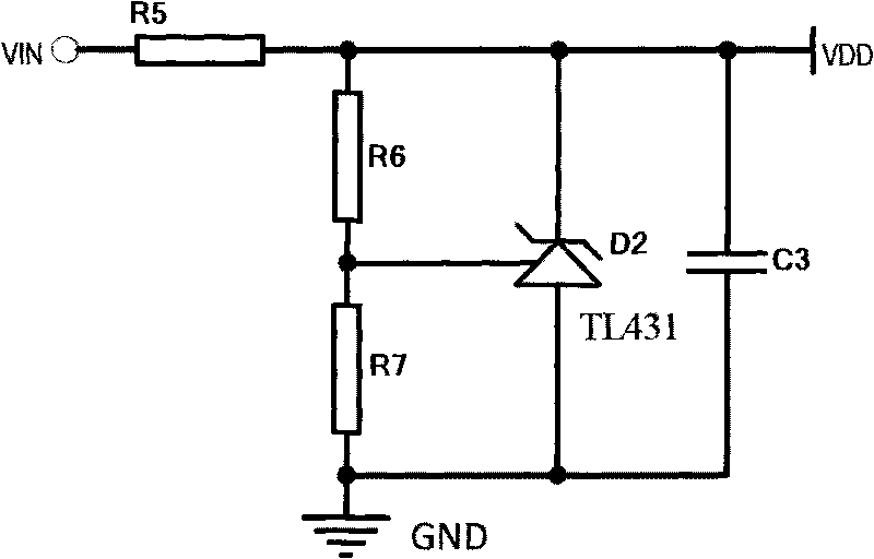 Parallel voltage stabilizing circuit