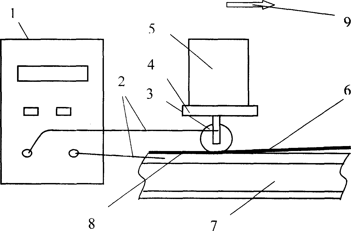 Steel rail surface alloy layer welding method and its material