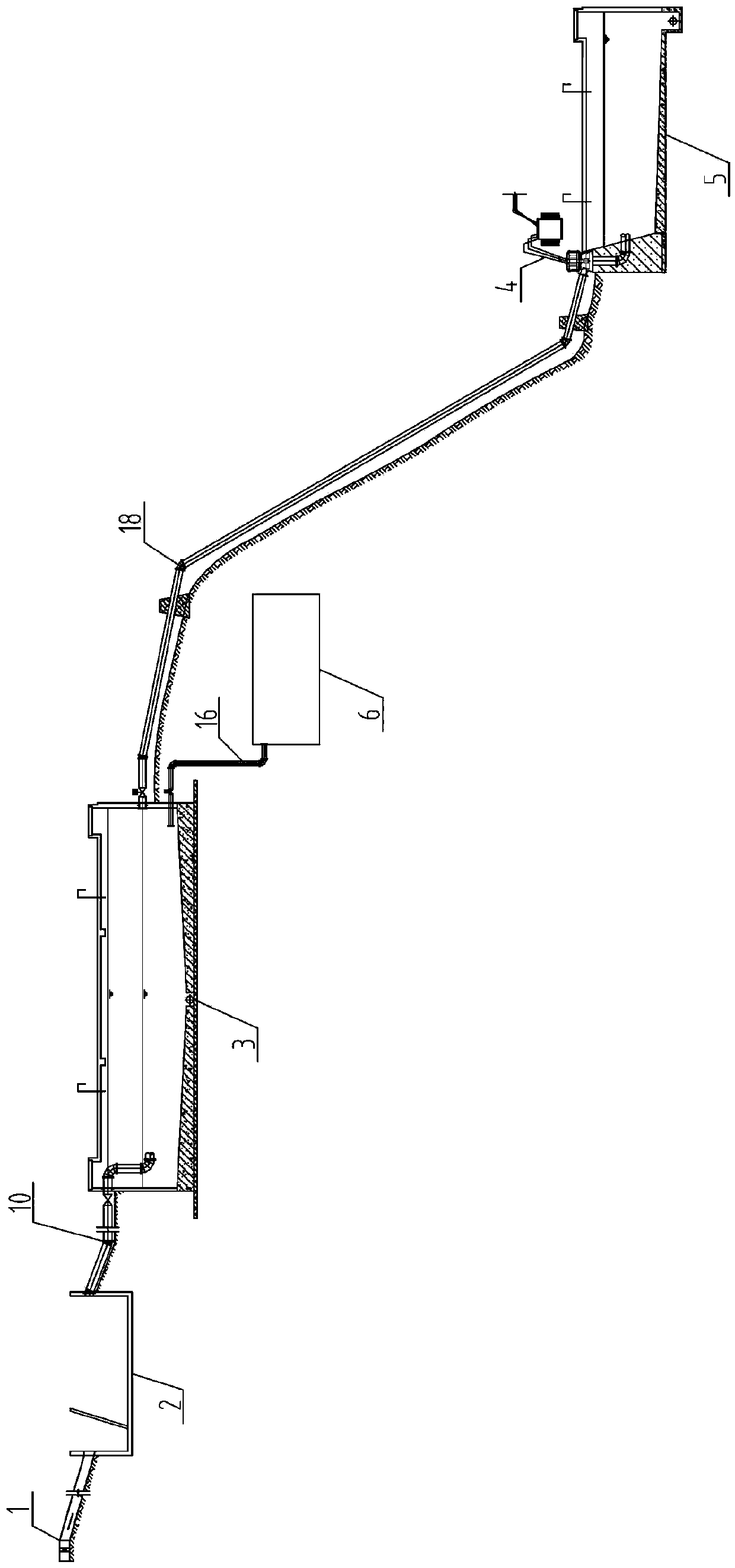 Mountain area rainwater potential energy recycling and purification and reutilization integrated system and rainwater recycling and purifying method