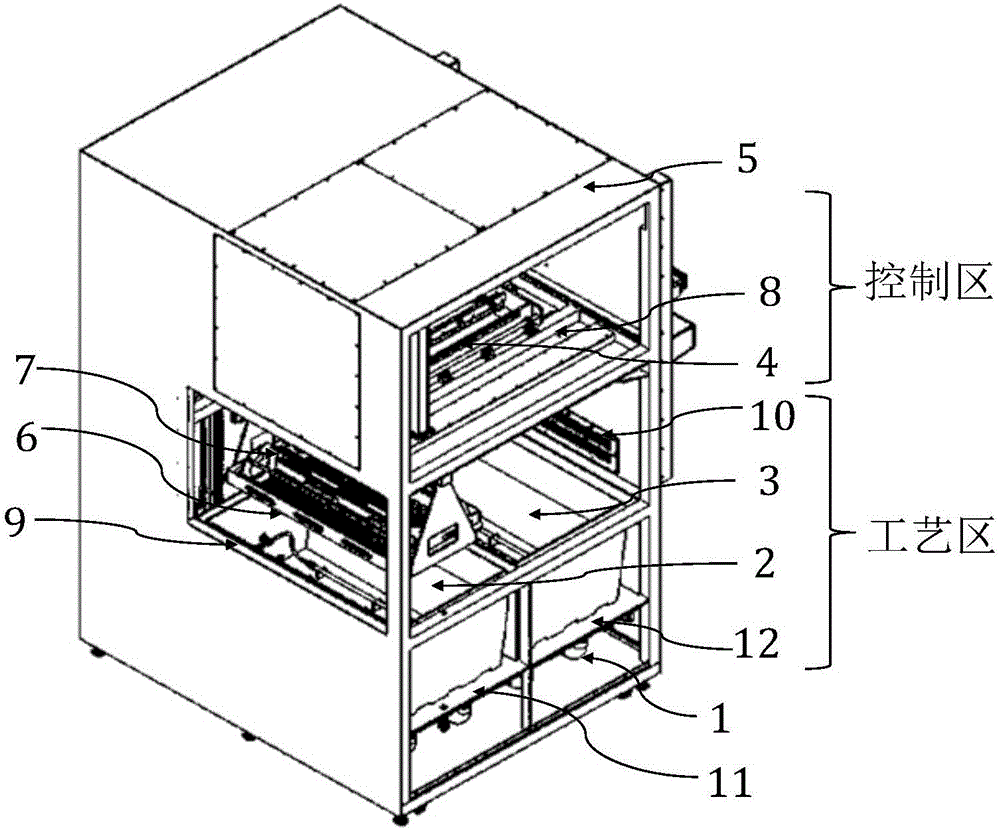 Horizontal quartz boat cleaning machine and cleaning method