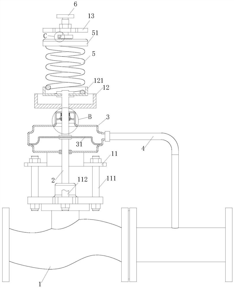 Supermicro-pressure self-operated pressure regulating valve