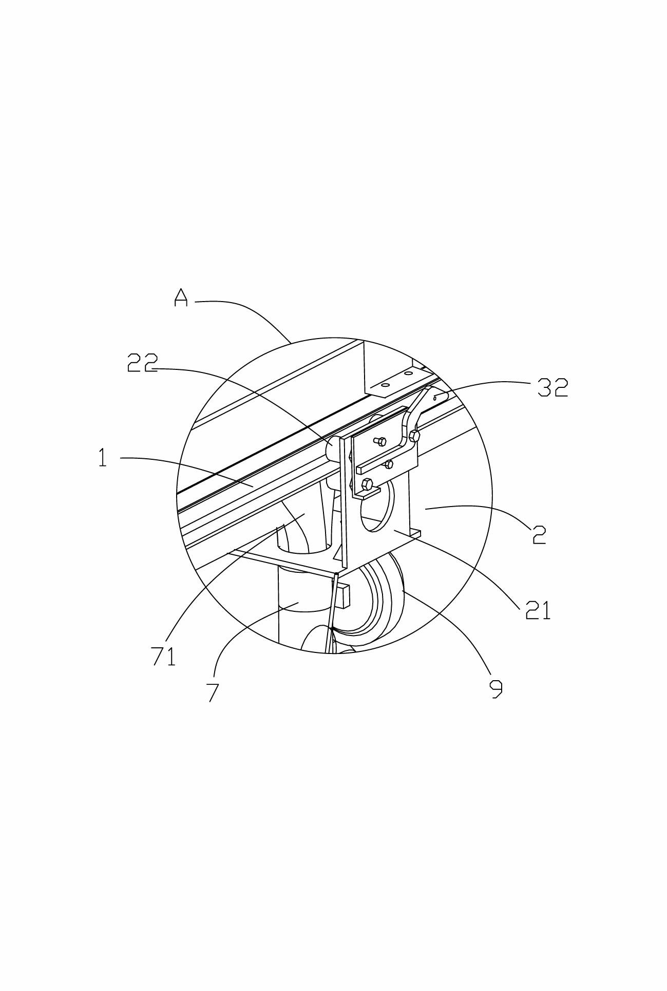 Automobile exhaust gas emission and collection system of automobile assembly workshop